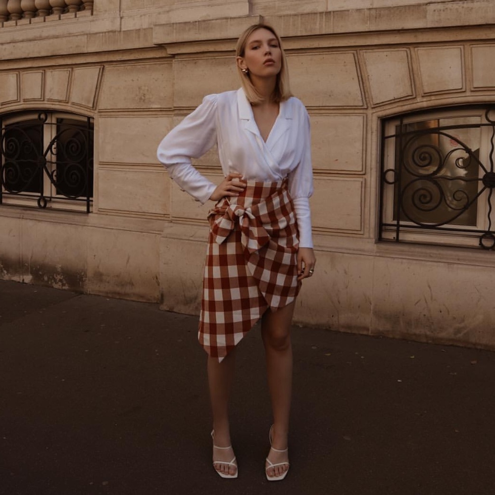 Style Mafia Isa Asymmetrical Wrap Skirt